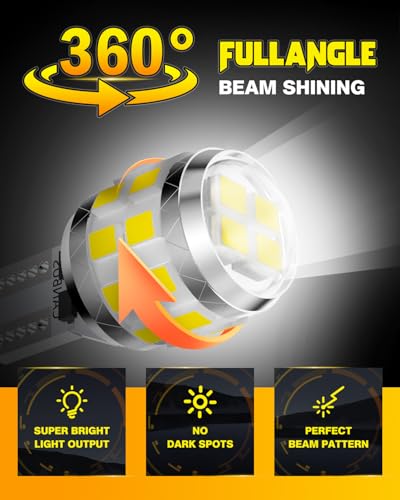 Bombillas LED 921 pack 2 con lente proyector HD, 6500K blanco miniatura 5