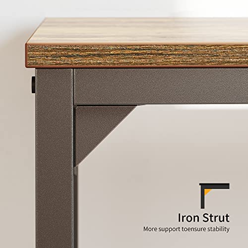 Cubicubi Computer Desk, 32 Inch Home Office Writing Study Desks, Small Pc Table, Modern Simple Style For Space-Saving, Rustic Brown #TOP3
