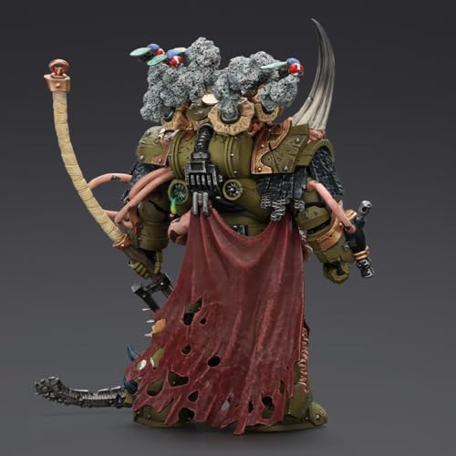 Image of JOYTOY Warhammer 40,000 1 /18 Action Figure Death Guard Deathshroud Terminator Champion with Manreaper and Plaguespurter Gauntlets Collection Model Birthday Gifts