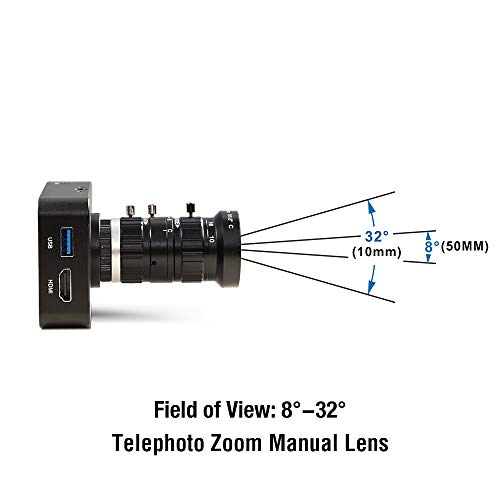 Mokose 4K Hdmi Industry Camera C/Cs-Mount Teaching Webcam With 10-50Mm Telephoto Zoom Manual Lens #TOP3