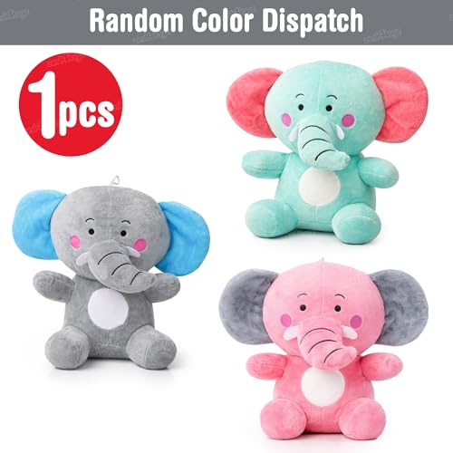 Image of Zest 4 Toyz Soft Toy for Girls (23 cm) | Baby Toys | Cute Stuffed Animal Plush Toy | Cuddly Elephant Soft Toy Teddy Bear for Kids | Birthday Gift - Multicolor