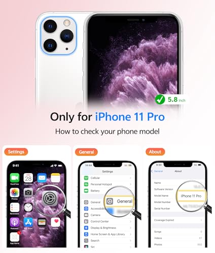 Image of FNTCASE for iPhone 11 Pro Case: [Compatible with Magsafe] Translucent Matte Magnetic Phone Cover - Military Grade Drop Protection Shockproof Protective for iPhone 11Pro 2019 Cases - Hot Pink