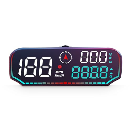 Velocímetro GPS HUD para viajes largos en familia y rutas seguras de montaña