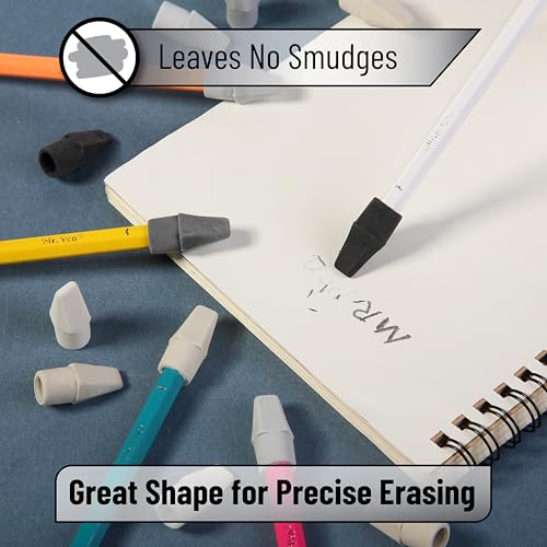 Image of Mr. Pen- Pencil Erasers Toppers, 120 Pack, Colorful, Latex Free, No Smudge | Mr Pen Erasers for Pencils