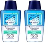 Maybelline New York Cils Demasq Démaquillant Bi-Phase Yeux, 150 ml (Lot de 2)...
