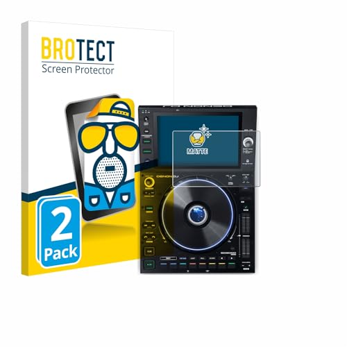 BROTECT Protector Pantalla Anti-Reflejos para Denon DJ SC6000 Prime (2 Unidades) Película Mate Anti-Huellas