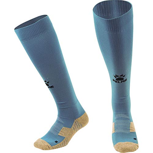 ケルメ (kelme) ロングフットボールソックス シーブルー×ブラック Mサイズ K15Z908