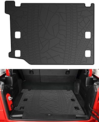 JOYTUTUS Cargo Mat fits Wrangler JL 4XE, All-Weather Protection Trunk Mat Cargo Liners Heavy Duty Waterproof Odorless Durable fits Wrangler JL 4XE 2021 2022 2023 4 Door (Not Fits 4X4)