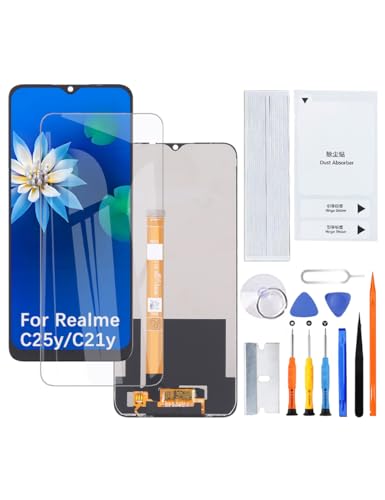 H&LYCYJ Pantalla LCD para Realme C25y/C21y RMX3265 RMX3268 RMX3269 RMX3261 RMX3263 LCD Montaje con kit