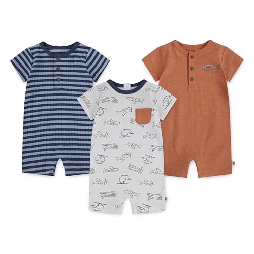 Image of HUGGIES unisex-baby Multi-pack Short Sleeve Romper