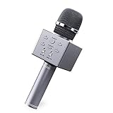Wireless Bluetooth Karaoke Microphone, 4 in 1 Portable Handheld Karaoke Mic Speaker Recorder, Kids...