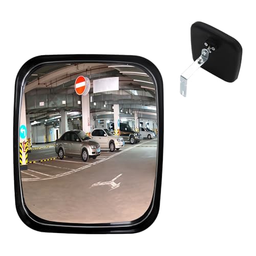 Verkehrsspiegel Weitwinkel Sicherheit, 16 x 19 CM Konvexspiegel, Acrylspiegel Traffic Mirror für Familie Auffahrt Garage Krankenhaus Parkplatz Verkehrssicherheit Diebstahlsicherung für Supermärkte