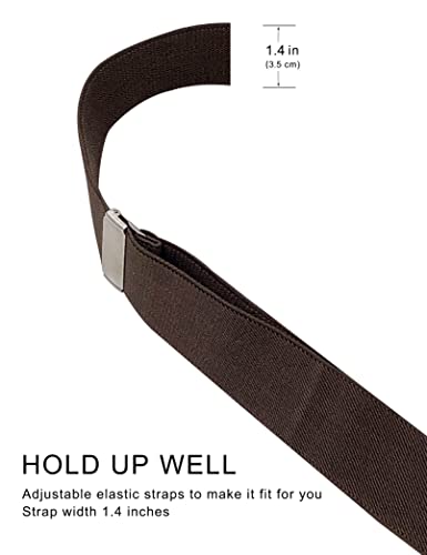 Image of Men's Suspenders with Swivel Hooks and Adjustable Braces, Suitable for Heavy Duty, Big and Tall