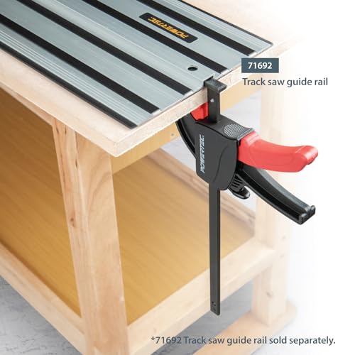 POWERTEC 71423 Grampos de barra para serra, 21 cm – Pacote com 2