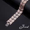 Jeracol 99.99% Soild Copper Bracelets for Men,3X Ultra Strength Magnets(3500 Gauss) Mens Magnetic Bracelets,Adjustable Size&Jewelry Gift Box #4