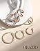 ORAZIO 4 Pairs Stainless Steel Hoop Earrings Set Huggie Earrings for Women,10mm-20mm