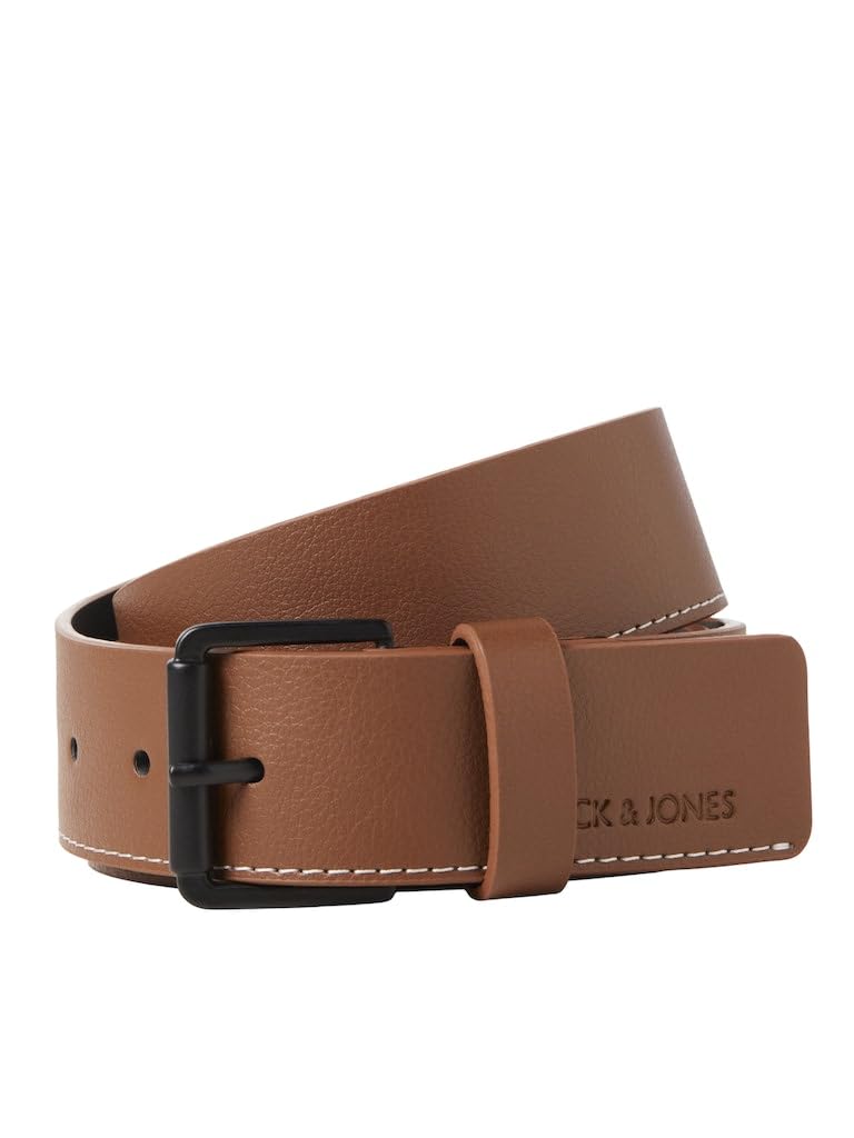 JACK & JONES Men's Jacpico Belt, Cognac, 95