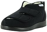 VAROMED Genua Winter Gesundheitsschuhe Damen & Herren Schwarz I Gr. 39 I Warm gefütterte orthopädische Schuhe für geschwollene Füße I Wechselfußbett I Made in Germany