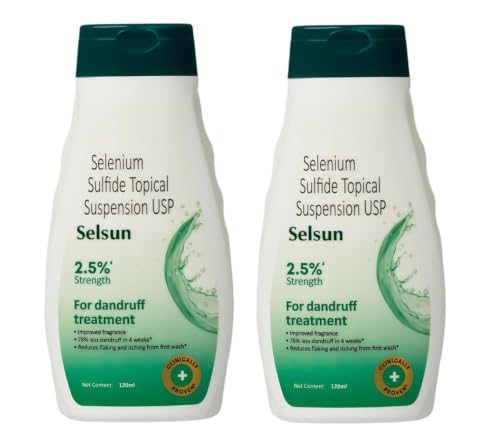 Sel.sun. Anti-Dandruff Shampoo – 120 ml | Dual-Action Scalp Care Formula (2pcs)