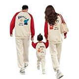 ジュタオピン 親子おそろいパーカー 親子お揃いトレーナー 秋服 親子 ペアルック 親子ペアルック tシャツ 親子お揃い服 お揃いのベビー子供服 ワンピース 赤ちゃんおそろいコーデ 4人家族 お揃い 親子コーデ ブランド 冬服 親子ペアトレーナー ロンパース mka7w360-az-rd-bb-120