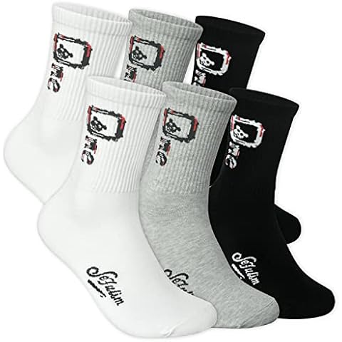 sefulim Athletic Socks,Unisex Adult 6 Pairs of Cotton Sports Socks，socks，Men's Athletic Socks Cover