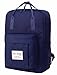 BESTIE Medium Backpack for Women & Teen Girls, Floral Bookbag Cute for School, College and Travel, NavyBlue