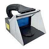 cabina de pintura portatil La cabina de repostería se caracteriza por una construcción robusta y funcional, con la carcasa de pulverización anticorrosión contribuye a un funcionamiento especialmente silencioso con un flujo de aire potente.