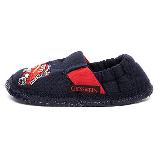 FALKE Unisex Kinder Hausschuh-Socken Catspads, Baumwolle Merinowolle, 1 Paar, Grau (Asphalt Melange 3180), 27-30 (3-6 Jahre) 3 GIESSWEIN Jungen Aurich Flache Hausschuhe, Dunkelblau, 30 EU