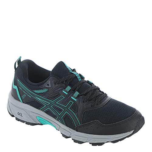 Asics Women's Gel-Venture 8 Running Shoes, 5, Black/Baltic Jewel #TOP4