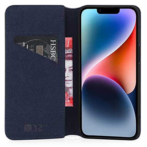 32nd Classic Series 2.0, Real Leather Book Wallet Flip Case Cover For Apple iPhone 14 (6.1") - Image 4