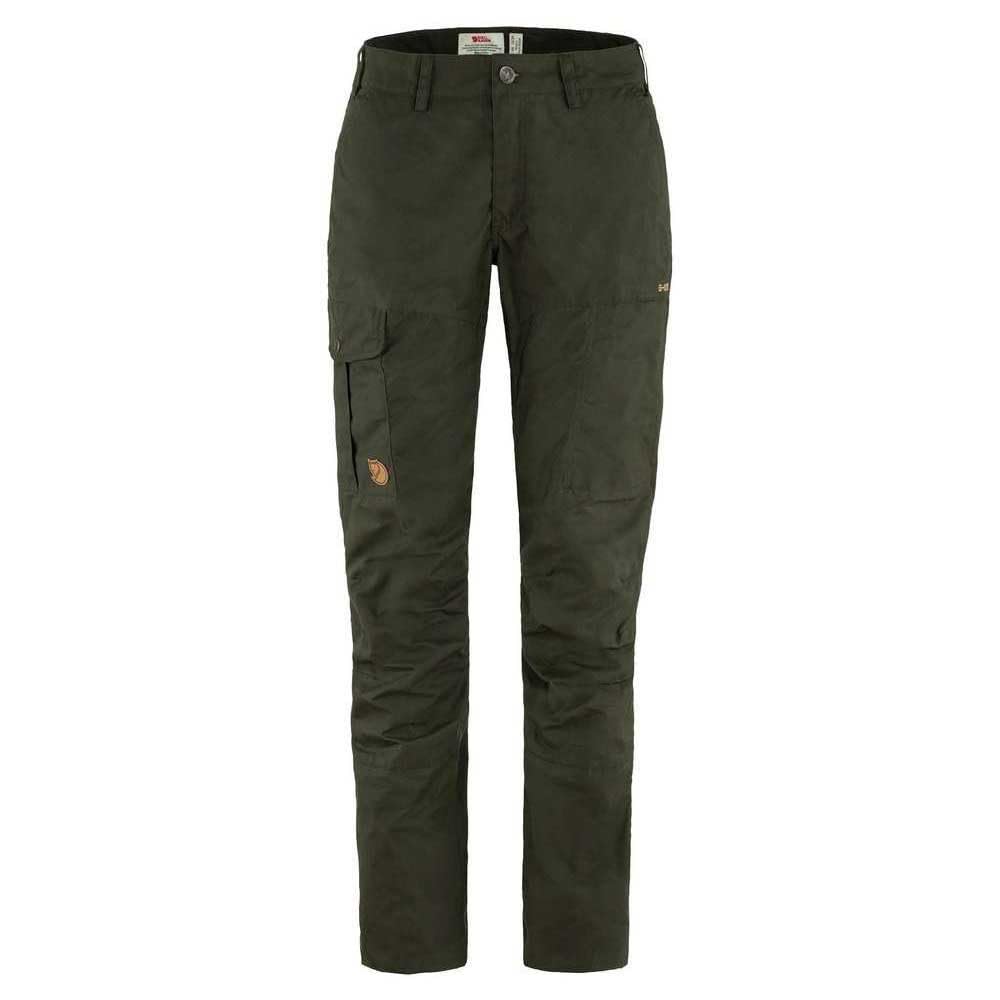 Fjällräven Women's Deep Forest Fjallraven Karla Pro Trousers Curved W Brand Trousers, 44 Eu