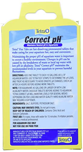 Tetra AQ-77340-10 Correct Ph 7.0 Tablets For Aquarium Water thumb #1