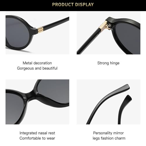 Image of Blue Light Blocking Glasses for Women Men Retro Oval Glasses Frame for Small Faces Anti Eye Strain Computer Nerd Eyewear8058 Tortoise