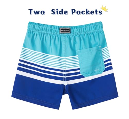 Image of SURF CUZ Surfcuz Little Boys Swim Trunks UPF 50+ Toddler Beach Shorts Swimsuit Kids Quick Dry Swimwear