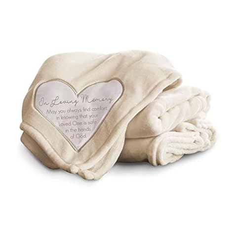 Pavilion Gift Company 19501 Comfort Blanket - in Loving Memory Thick Warm 320 GSM Royal Plush Throw Blanket Cover