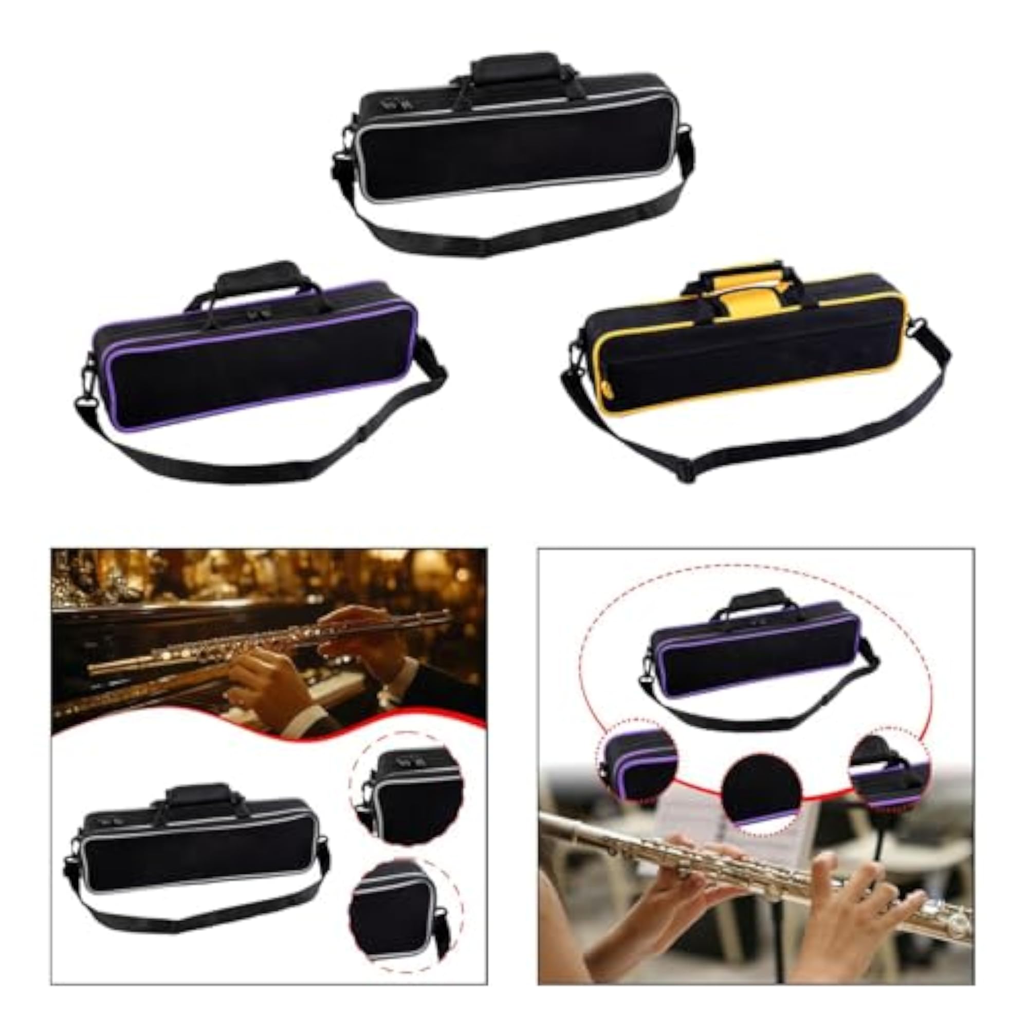 Flute Case Canvas Bag, Versatile Carrying Solution