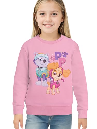 United Labels Paw Patrol Sweat-shirt pour fille – Pull pour enfant Rose, Rose, 122-128