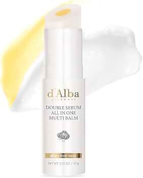 d'alba Piedmont Italian White Truffle Double Serum All-in-one Multi Balm, Vegan Skincare with Vitamin C and Vegan Collagen, 3-in-1 Anti Wrinkle, Eye Treatment, Dark Spot Remover