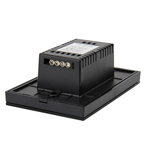 Wall-Mounted Glass Touch Panel Led Dimmer Switch Brightness Controller Dc 12-24V For Single Color Led Strip Light - Black #TOP3