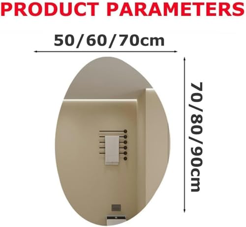 Miroir décoratif asymétrique en forme de déchirure LED pour cocon doux - 7