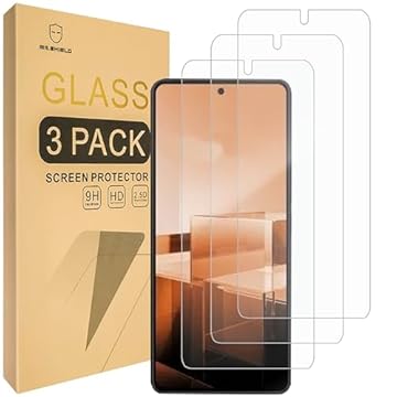 Mr.Shield Protetor de tela compatível com Asus Zenfone 11 Ultra [vidro temperado] [pacote com 3] [vidro japonês com dureza 9H]