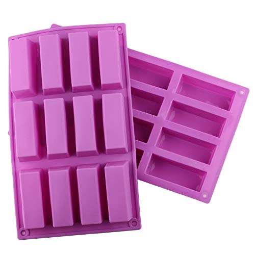 Mujiang 12 Cavity Medium Narrow Silicone Rectangle Mold Protein Bars Molds Set of 2 - Thumbnail 6