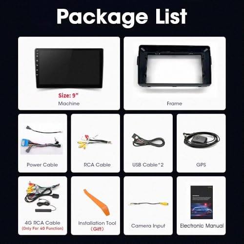 Radio Coche 2 DIN Carplay Android Auto Suzuki Splash Pantalla 64G 7
