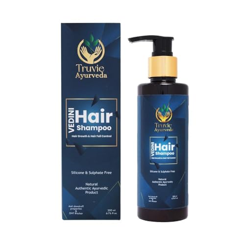 Vedini Hair Shampoo | Ayurvedic Anti Hair Fall Shampoo with DHT Blocker for Hair Growth & Volume | Sulfate & Paraben Free Herbal Shampoo for Men & Women – 200ml