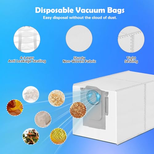 Image of Accessories Kit for Roborock Saros 10R, Saros 20, Qrevo CurvX, Qrevo Edge 2, Curv 2 Pro, QX Revo Ultra Robot Vacuum Replacement Parts, 1 Main Brush, 2 Filters, 4 Side Brushes, 4 Mop Pads, 6 Dust Bags