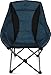 Produktbild normani Deluxe Campingsessel Relaxsessel XXL Moonchair Schalensitz- Comfort Camping-Stuhl - Gepolsterter Outdoor Klappstuhl, Traglast: 150 Kg (330 lbs) Farbe Blau