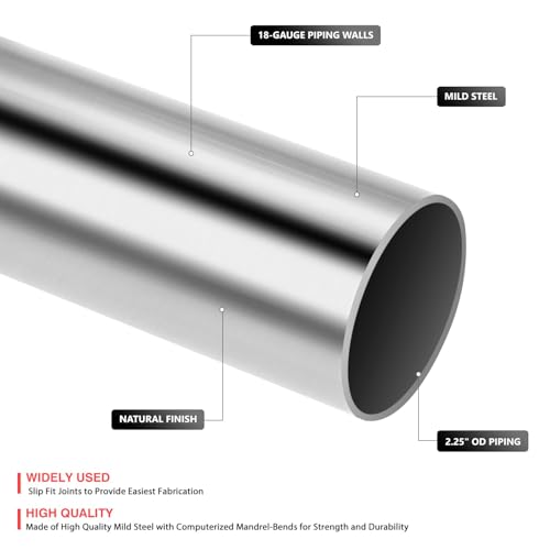 DNA MOTORING 45 Degree U-Bend Pipe