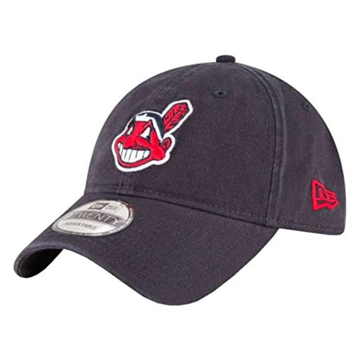 New Era Cleveland Indians Core Classic MLB 9Twenty Adjustable 920 Dad Hat Navy