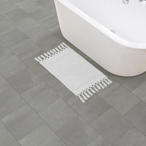 French Connection Nellore Bath Rugs, Woven and Beaded Bath Mats,