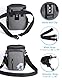 Gobeigo Hundeleckerlis Tasche und Trainingsklicker, Leckerli Tasche für Hunde, Leckerlibeutel mit Kotbeutelspender, Gürteltasche für Hunde, Welpen-Tasche zum Gassi Gehen